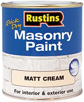 Rustins Masonry Paint Matt Cream 250ml