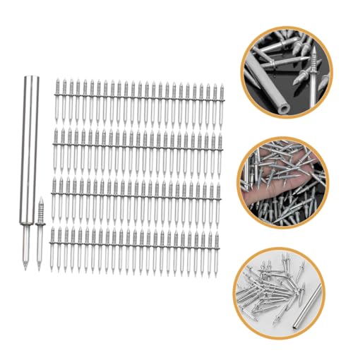 DOITOOL juego de clavos para colgar cuadros de doble cabeza, clavos de hierro sin costura para instalación sin daños para proyectos y decoración del hogar miniatura 5