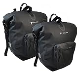 Red Loon 2X Fahrradtasche Plus Packtasche schwarz Gepäckträgertasche Gepäcktasche