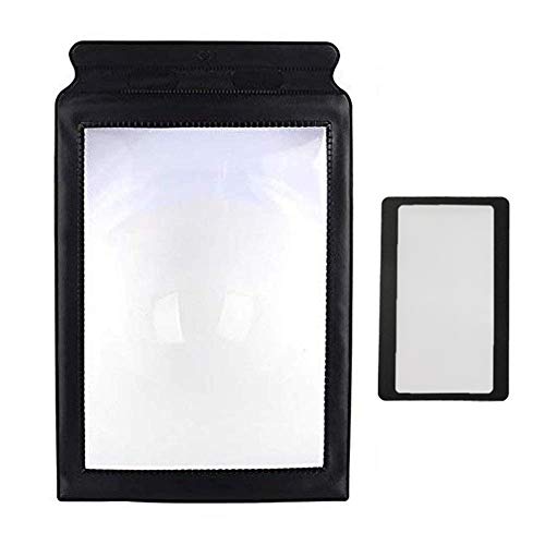 A4 Full Page Handheld Magnifier Magnifying Glass with Handle for Reading Close Work