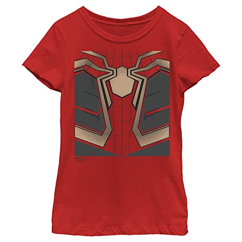 T-shirt Iron Spider-Man Marvel rouge pour fille cadeau d'anniversaire L