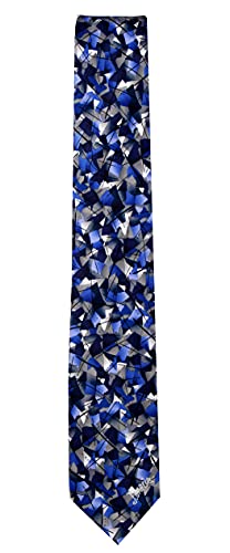 Jg-9496 - Jerry Garcia Mens Necktie Ties, Blue Gray, One Size #TOP13