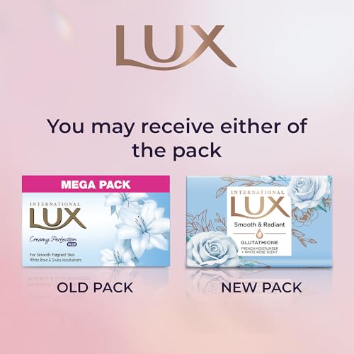Image of LUX International Creamy Perfection Plus Swiss Moisturizer bathing Soap|For Glowing Skin|500g Beauty soap