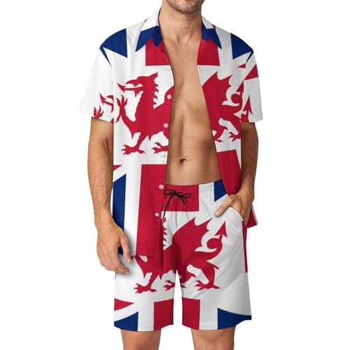 Conjunto de camisa y pantalones cortos Union Jack: Evita el calor con estilo británico