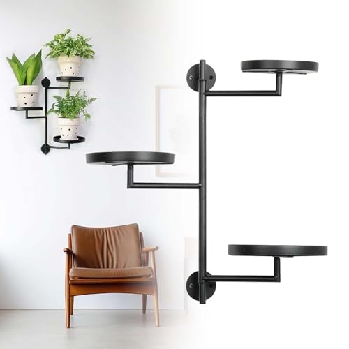 Support pour rotatif à 180 degrés avec étagère murale rotative en métal - 4
