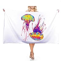 Serviette De Plage 3D Football Sportif, Plage Serviette De Bain Coton À