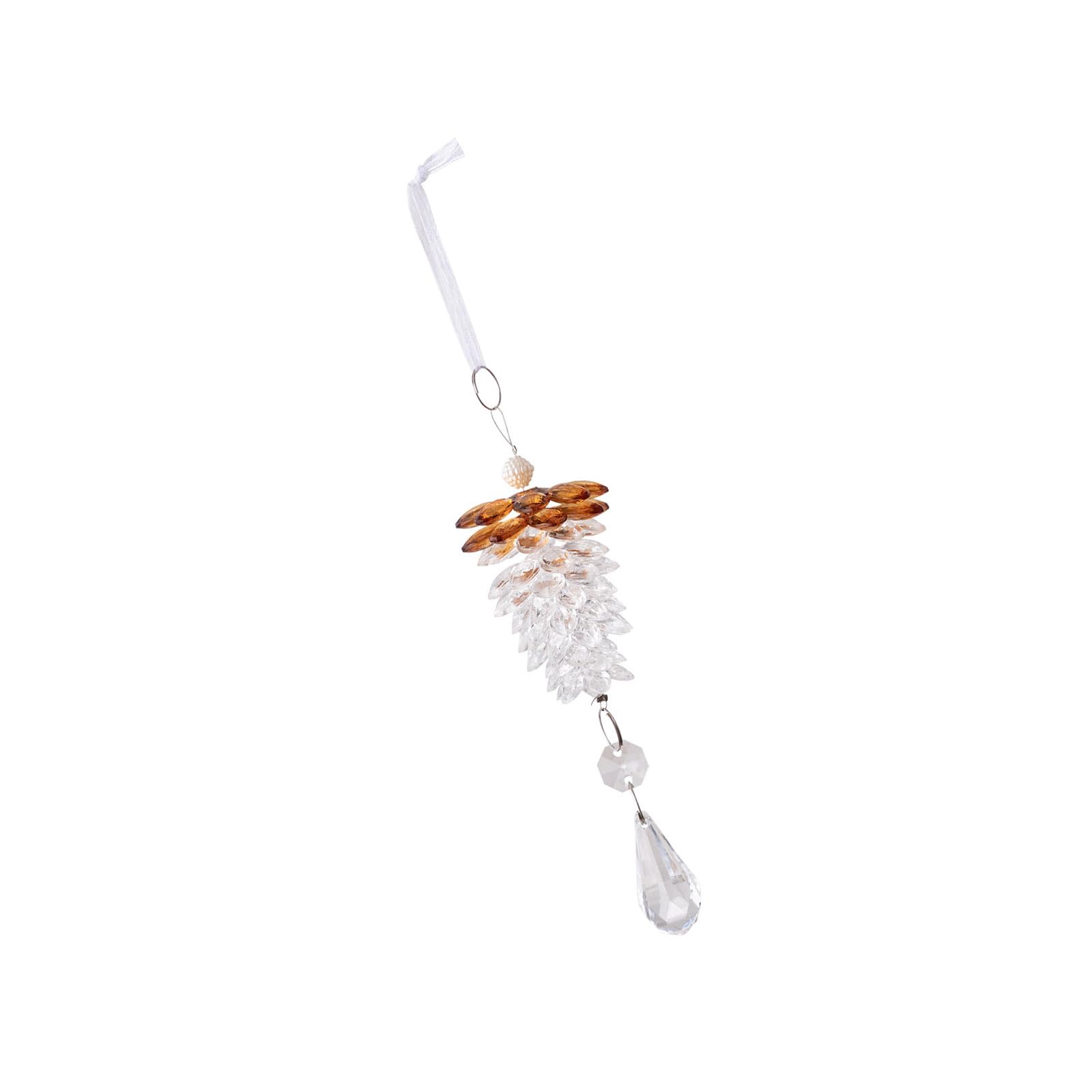 carotoe Decorative Acrylic Pinecone Ornament for Christmas Tree Transparency Pine Cone Crystal Hanging Festival Decoration Transparency Crystal Holiday Hanging Decoration
