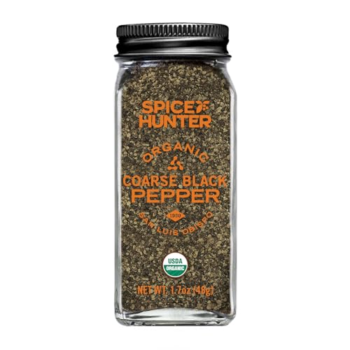 Spice Hunter Pepper, Black, Coarse, Ground, Organic, 1.7-Ounce Jar image 3