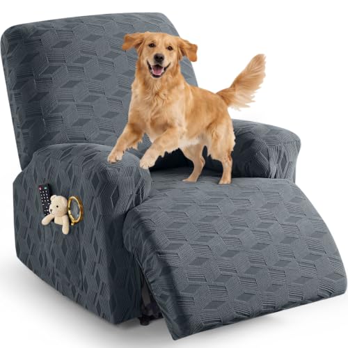 TAOCOCO Recliner Cover 3 Pieces Recliner Chair Covers Stretch Jacquard Reclining Chair Cov - image 1