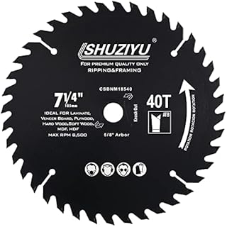 LSHUZIYU 7-1/4”(185MM)-40T, Arbor 5/8