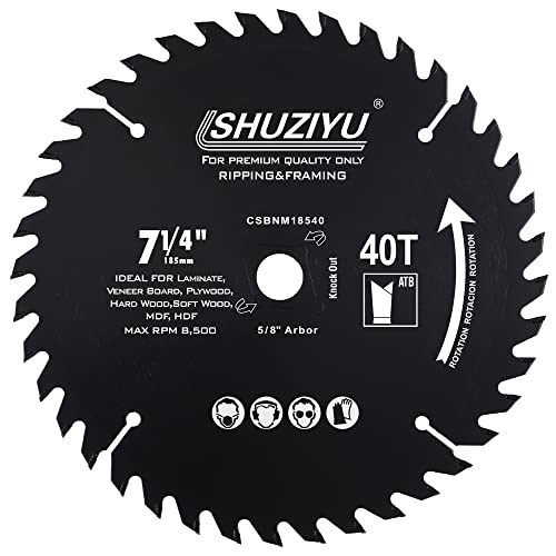 LSHUZIYU 7-1/4”(185MM)-40T, Arbor 5/8