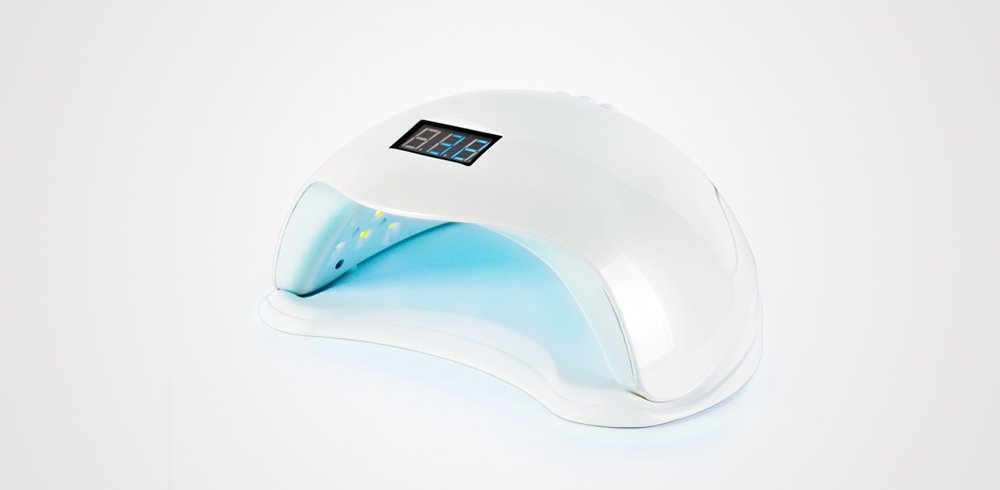 PERFECT BEAUTY Lámpara de uñas Star Dust Soft LED UV Profesional - Manicura, Color Blanco
