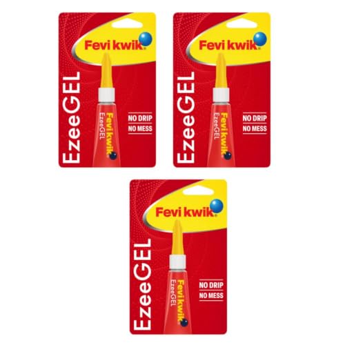 Image of Fevikwik Gel One Drop Instant Adhesive | Multipurpose Gel | Easy to Use | Ideal for Art & Craft | Can be used on variety of surfaces | Create, Make, Decorate | 3g, Pack of 3