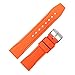 MARATHON Divers Model Rubber Watch Band/Strap (22 mm, Orange). Made in Italy.