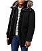 London Fog Men's 3 in 1 Snorkel Parka with Bib, Black, XL