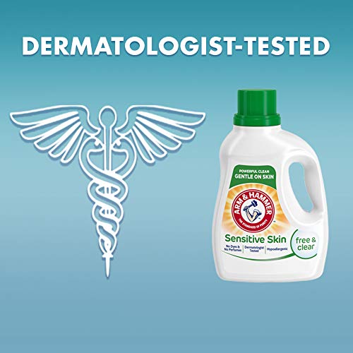 Arm & Hammer Sensitive Skin Free & Clear, 32 Loads Liquid Laundry Detergent, 50 Fl Oz #TOP4