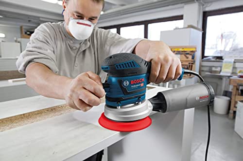 Bosch Professional Exzenterschleifer GEX 40-150 (inkl. Staubbox, Schleifteller-⌀ 150 mm, Netzschleifblatt M480, Winkelschraubendreher, in L-BOXX 238) – Bild 7