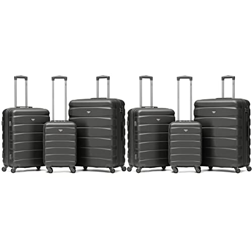 Flight Knight Lightweight 4 Wheel ABS Hard Case Suitcases Cabin & Hold Luggage Options Approved For Over 100 Airlines Including easyJet, British Airways, RyanAir, Virgin Atlantic, Emirates & Many More