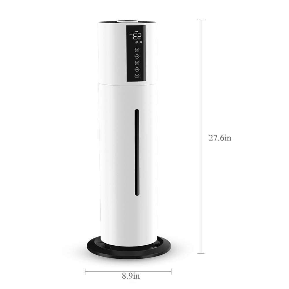 Umidificatori per camera da letto, Umidificatore Tipo pavimento domestico Aggiungi acqua Camera da letto di grande capacità Ufficio Umidità costante intelligente Uso continuo silenzioso Mancanza d'a