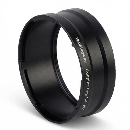 Adaptateur Objectif 49mm pour Ricoh GR IV WalkingWay Bague en Alliage d'Aluminium GA-3