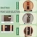 Smartmak Custom Outdoor Barrel Sauna, 2-8 Person Wooden Sauna, Wood Burning Stove or Electric Stove, DIY Steam Sauna Box (220v)