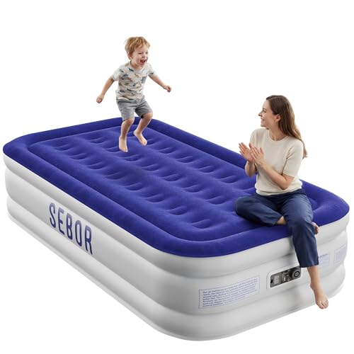 Sebor Twin Air Mattress with Built-in Pump