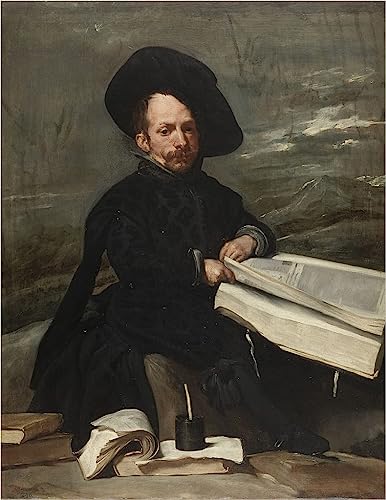 Lienzo de El Bufón de Velázquez: pintura mural de alta calidad en 60x90cm