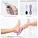 Beomeen Pumice Stone Brush for Feet 4 in 1, Foot File Callus Remover, Foot Rasp and Sand Paper Pedicure Tools with Handle, Shower Foot Scrubber, Soft Smooth Feet for Home Foot Care,2 Pack