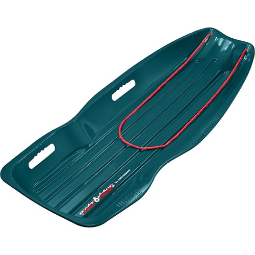 image for Retrospec Retrorider Plastic Snow Sled for Kids and Adults - Toboggan 