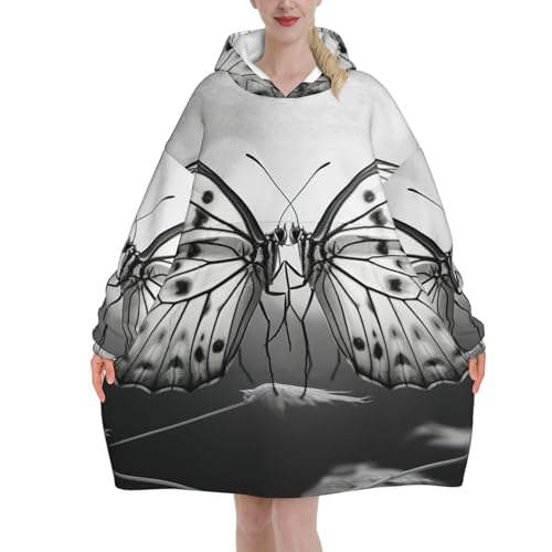 Couverture à capuche papillon EdWal le sweat géant idéal pour le télétravail