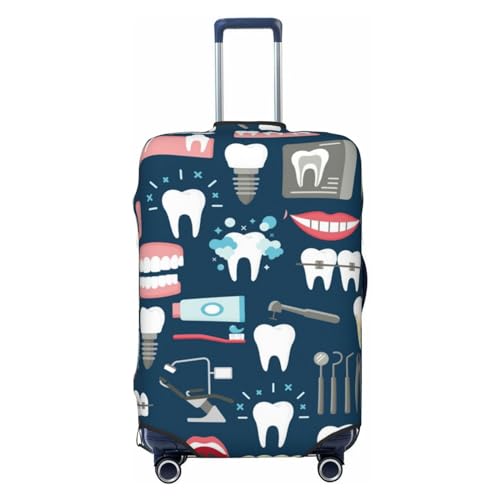 Dental Seamless Luggage Cover,Washable Suitcase Covers Fashion Luggage Covers,Anti-Scratch Suitcase Protector Cover