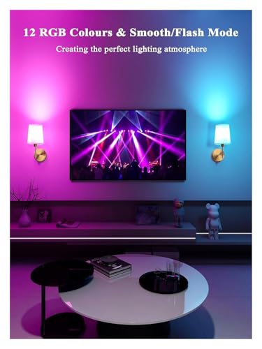 Aplique de pared para dormitorio y sala de estar con luz regulable sin cables dorada 6