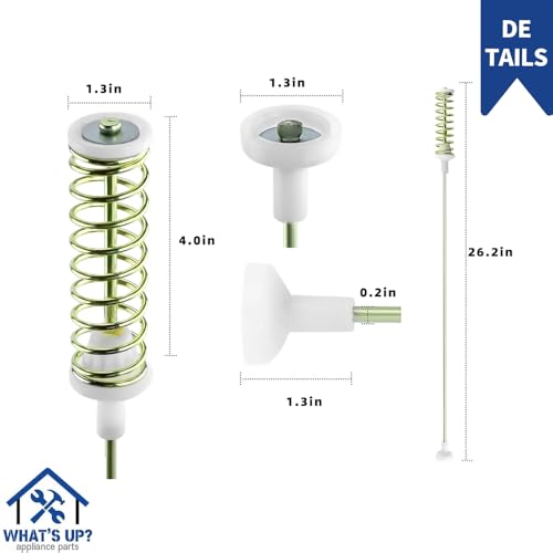 [What'sUp?] DC97-16350E Suspension Support Rod- Washer Shock Absorber Replacement- Durable & Reliable for Front Load Washing Machines- OEM Quality- Fits Multiple Models- 4 Pack- Vibration Reduction by What's Up? - Used condition - Image 3
