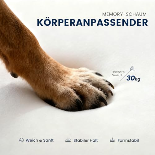 Mora Pets Hundetreppe, Haustiertreppe für Bett und Sofa Hunde Treppe 4 Stufen & teilbar (1 Treppe = 2 Lösungen) rutschfeste, waschbarer Bezug, Hunderampe aus Schwamm