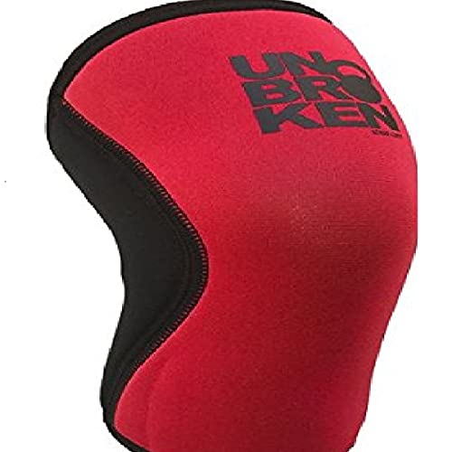 Unbrokenshop.com Reversible 7mm Knee Sleeve for Weightlifting, Strongman, Cross Fit, Cycling, Cardio - Kneecap Stability - Maximum Comfortable Support and Compression, (1 SLEEVE) [S]