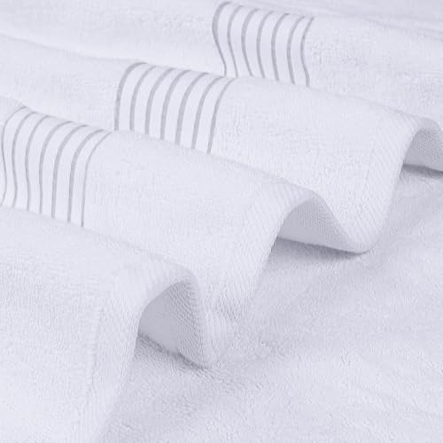 Utopia Towels Luxurious Bath Towels Set, 27x54 in, 4 Pack, Soft, White additional image 2