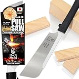 HIBINO Japanese Pull Saw 190mm (7.5") Kataba Hand Saw | Fine Crosscut Teeth | Lightweight, Single-Edge Blade for Precision Woodworking, Joinery & Detail Projects | Replaceable Blade | Made in Japan