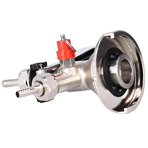 Buachois Kegverschluss Zapfkopf G5/8 Gewinde Keg Flachkeg Typ A Bierausgang, Brauen Fassbier Fasshähne 304 Edelstahl Bierzapfhahn für Bars Restaurants Familienfeiern