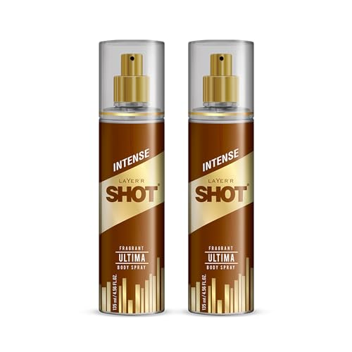 Image of Layer'r Shot Gold Ultima Body Spray Combo for Men, 2x135ml | Premium Long-Lasting Fragrance with Bold Aldehydic, Floral & Leather Notes | Everyday Wear | Ideal Gift Option