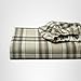 Eddie Bauer - Flannel Sheets Queen Size, Anti-Pilling & Wrinkle Resistant Cotton, Touchably Soft for All-Season Comfort - Bed Sheets with Matching Pillowcases & Fitted Sheet (Edgewood Plaid Green)