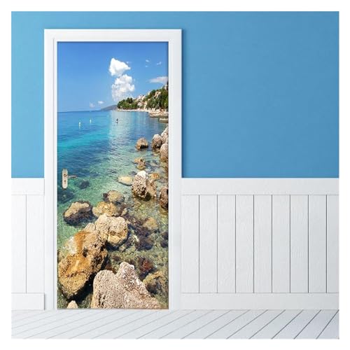Étiquette murale pour porte stickers décoration maison 95x215cm - 3
