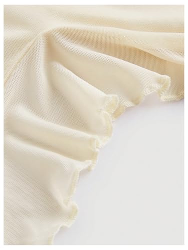 MakeMeChic Women's Floral Halter Top Tie Front Y2K Backless Ruffle Trim Fringe Camisole4