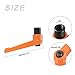 METALLIXITY Adjustable Clamping Handle (M8x69mm) 3Pcs, Metal Female Push Button Ratchet Level Handle - for Lathe Machine Industry Equipment, Orange