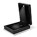 J.Rosée Pendant Organizer Black LED Jewelry Box Gift Case for Necklace and Earring Rubber Paint