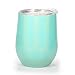 HOMFUL 12 oz Wine Tumbler, Double Wall Insulated Wine Glasses, Stainless Steel Stemless Travel Cup with Sealable Lids Perfect for Wine, Coffee, Drinks, Champagne, Cocktails