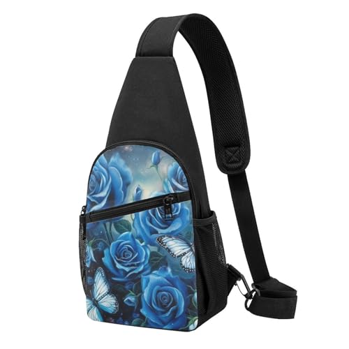 Sac à bandoulière vague papillon pour voyage et randonnée en pleine nature