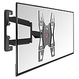 Vogel's BASE 45M schwenkbare TV Wandhalterung für 32-55 Zoll Fernseher, max. 30 kg, bis zu 180° Schwenkbar, neigbar, Fernsehhalterung, max. VESA 400 x 400, Universelle Kompatibilität, TV Halterung