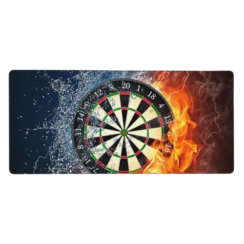 Tapis de souris grand format imprimé fléchettes pour votre bureau