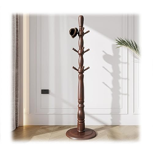 Porte-manteau en bois pour chapeaux et vêtements de chambre 195 cm