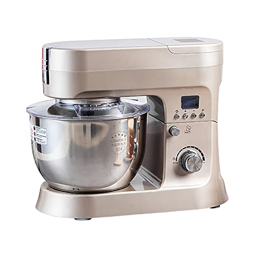 CLING 1000W Küchenmixer Teigmixer 10 Gang LED Flüssigkristallanzeige Timing Funktion Mit Knethaken Rührbesen und…